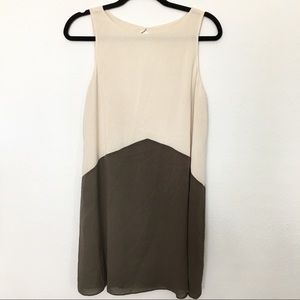 Alice + Olivia Silk Two Tone Dress